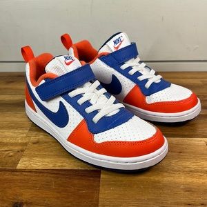 NIKE COURT BOROUGH LOW PS team orange hyper royal Youth size 1Y